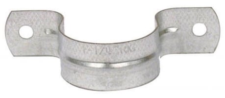 1-.25in. 20 Gauge 2 Hole Galvanized Pipe Straps 014526