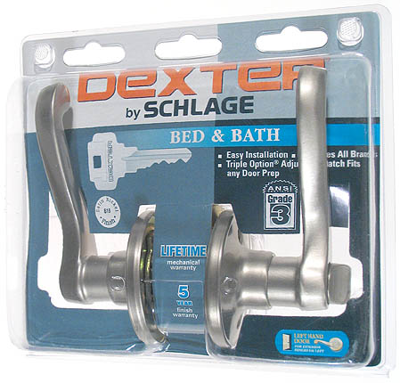 Schlage LaSalle Bed  Bath Privacy Levers J40VLAS619