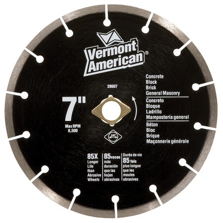Vermont American 7in. Seqmented Premium General Purpose Diamond Blade 28607