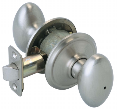 Schlage Satin Nickel Siena Privacy Knob F40VSIE619