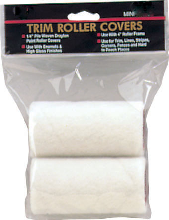 3in. X .25in. Draylon Mini Trim Roller Covers Twin Pack Rc00324