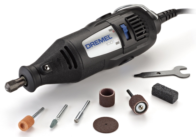 Single Speed Rotary Tool Kit With 7 Accessories 100-n-7