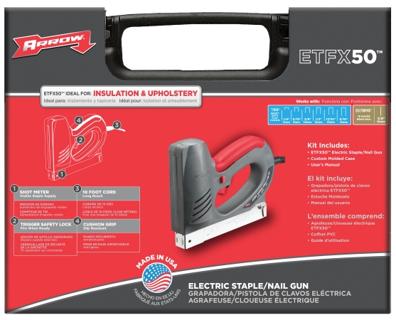 Arrow Fastener Co. The X Machine Electric Pro Staple Gun ETFX50