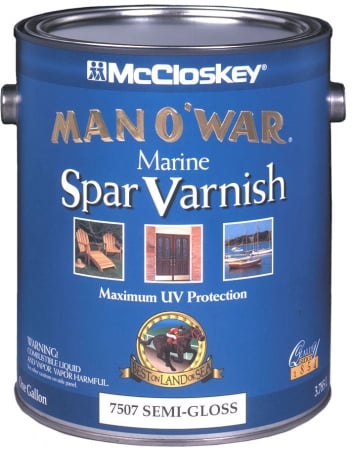 Brand 1 Gallon Semi-gloss Man Oft. War Marine Spar Varnish Low Voc 80-65 - Pack Of 2