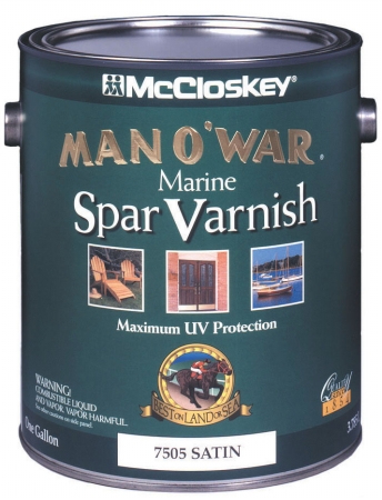 Brand 1 Gallon Satin Man Oft. War Marine Spar Varnish Low Voc 80-6535 Gl - Pack Of 2