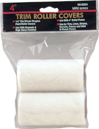 3in. X .25in. Mohair Mini Trim Roller Covers Twin Pack Rc00322