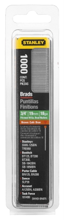 Stanley Hand Tools 1#44;000 .75in. Brad Nails SWKBN075