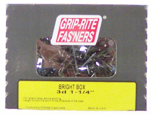 Prime Source 1-.25in. Bright Smooth Shank Box Nail 3bx1