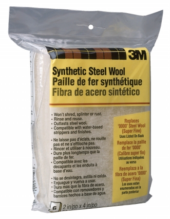 0000 Extra Extra Fine Synthetic Steel Wool Pad 10119na