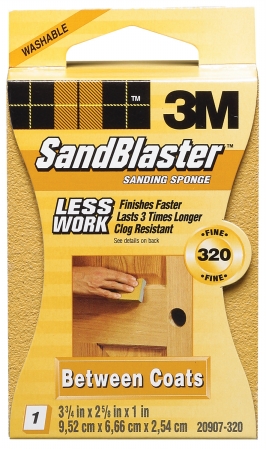 320 Grit Sandblaster Between Coats Sanding Sponge Block 20907-320