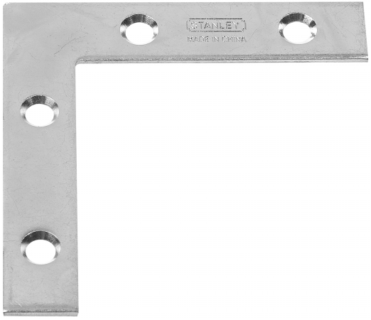 Stanley Hardware 4 Count 2.50in. X 2.50in. Zinc Flat Corner Braces 756761