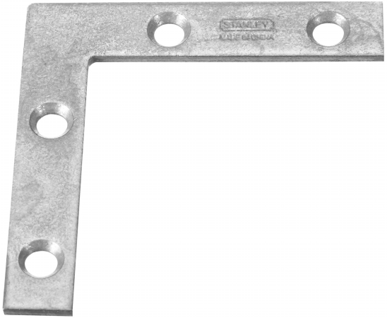 Stanley Hardware 2 Count 2in. X .38in. Galvanized Flat Corner Braces 756635