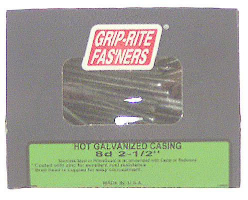 Prime Source 8d 2-.50in. Hot Galvanized Casing Nails 8hgcas1