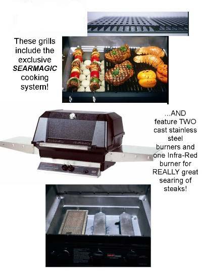 Whrg4ddns Mhp Natural Gas Grill Searmagic Grids Two Cast Stainless Steel And One Infra-red Burner