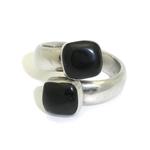 Gifts With Humanity MJSROX-ONYX-215067 Two Stone Onyx Wrap Ring