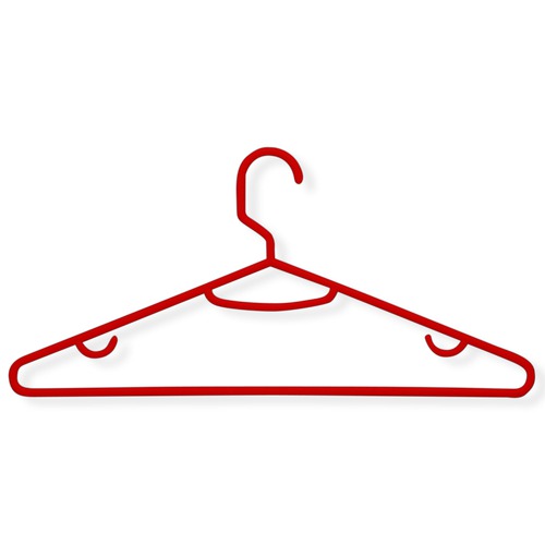 Honey Can Do HNGZ01522 60 pack recycled plastic hangers red