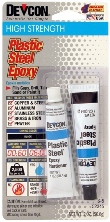 2 Oz Black Plastic Steel Epoxy 52345