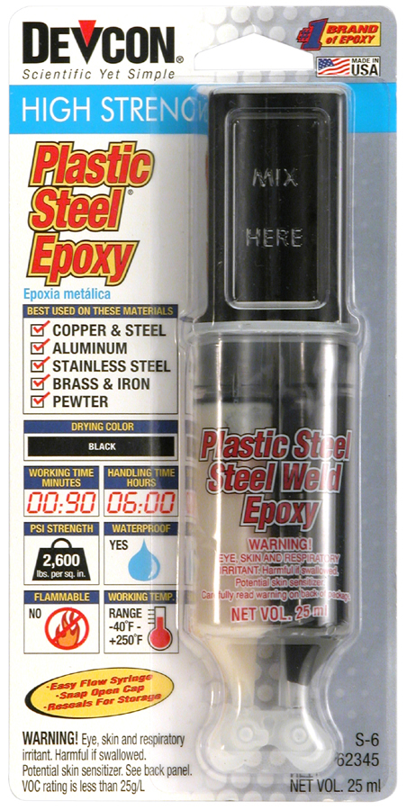 High Strength Plastic Steel Steel Filled Epoxy 62345 S-6