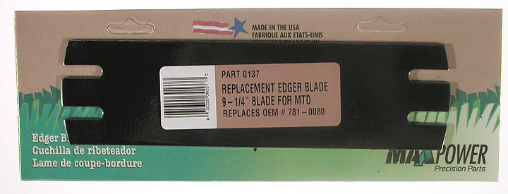 9-.25in. Mtd Replacement Edger Blade 330137