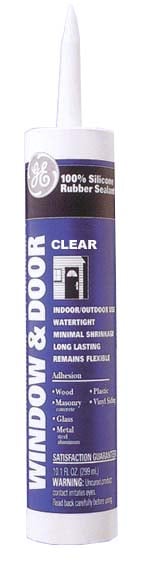 Clear Window & Door Silicone Rubber Caulk Ge012a