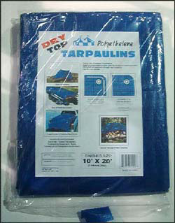 10ft. X 12ft. Blue Dry Top Polyethylene Tarpaulin 01012