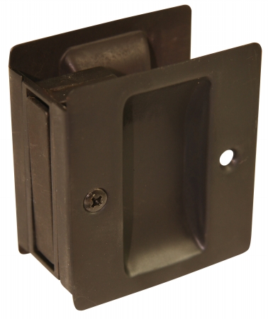 Oil Rubbed Bronze Passage Pocket Door Lock 49602