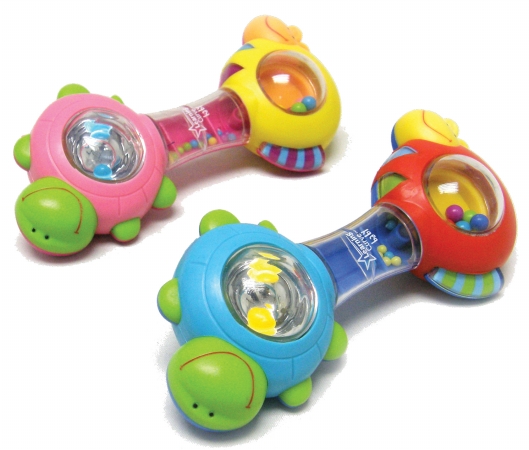 Rc2 Brand - First Years Assorted Colors Shakinft. Shell Rattle Lc23098