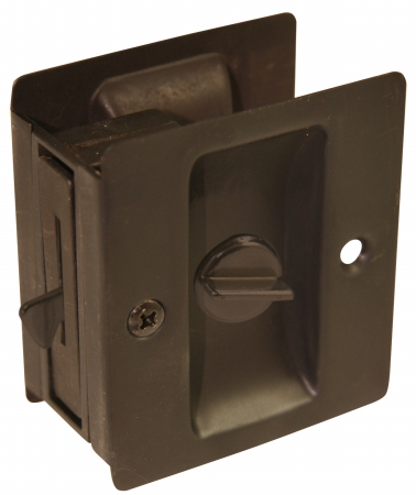 Oil Rubbed Bronze Privacy Pocket Door Lock 49607
