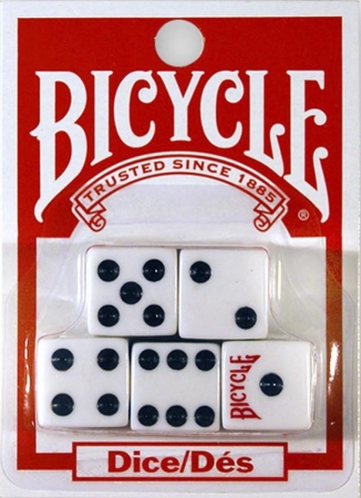 S 5 Count Bicycle Dice Set 1017883
