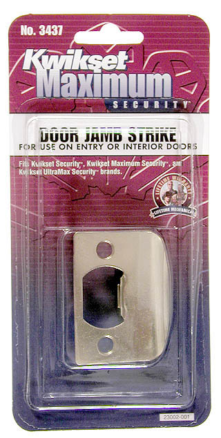 Kwikset Satin Chrome Standard Lockset Strikes 83437039