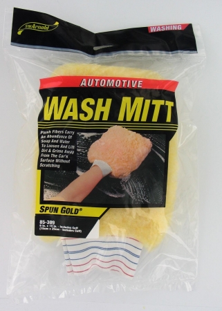S.m. Arnold Inc. Large Spun Gold Wash Mitt With Thumb 85309