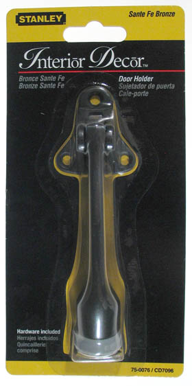 Stanley Hardware Sante Fe Bronze Interior Decor Door Holder 750076