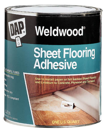 Dap 1 Quart Weldwood Sheet Flooring Adhesive 25176