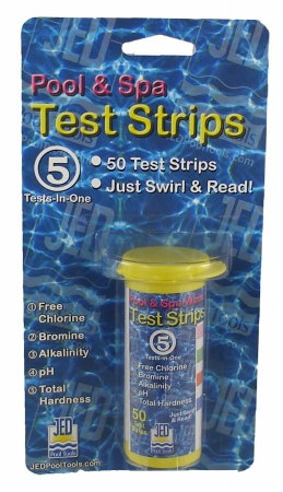 Jed Pool Tools Inc 50 Count 5 Test Pool Spa Test Strips 00490