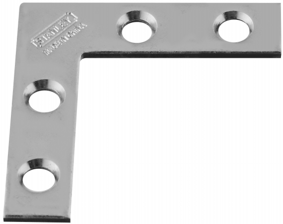 Stanley Hardware 25 Count 1.50in. X .38in. Flat Corner Braces 266460  Pack of 25