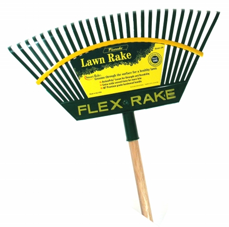 Flexrake 48in. Handle 21in. Lehan Action Poly Head Lawn Rake 2w