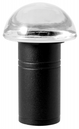 Northern International Black 10 Watt Glass Bollard Light GL22612BK