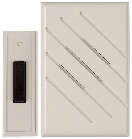 Thomas And Betts Lamson White Wireless Battery Doorbells RC3190D