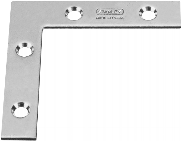 Stanley Hardware 25 Count 2.50in. X .50in. Flat Corner Braces 266502  Pack of 40