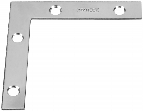 Stanley Hardware 25 Count 3in. X .50in. Flat Corner Braces 266528  Pack of 40