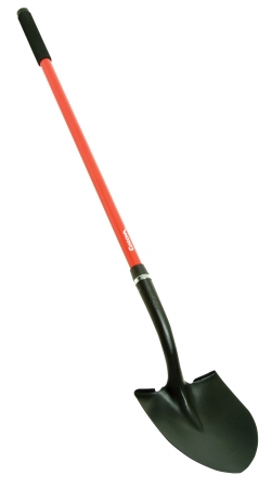 48in. Fiberglass Handle No. 2 Hollow Back Round Point Shovel Ss30020