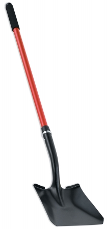 Hollow Back No.2 Square Point Shovel With Fiberglass Handle Ss31020