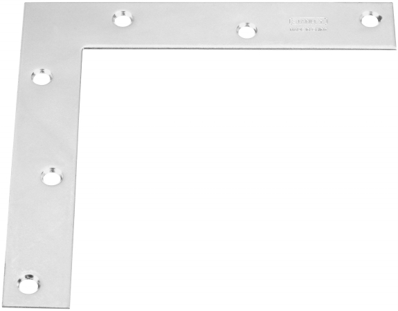 Stanley Hardware 25 Count 5in. X .88in. Flat Corner Braces 234955  Pack of 20