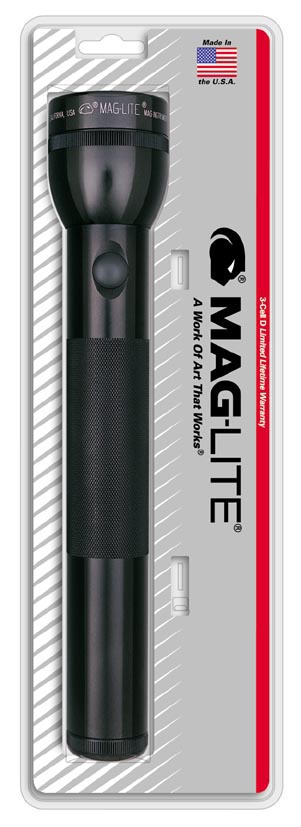Black 3 D Cell Maglite Flashlight S3d016