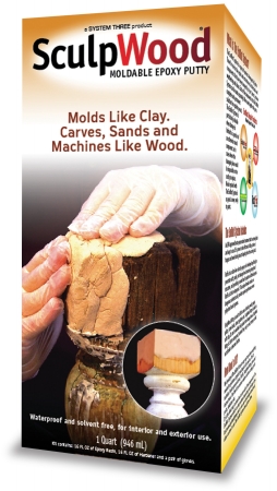 Quart Sculpwood Moldable Epoxy Putty 1600k16