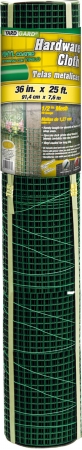 36in. X 25ft. Green .50in. Mesh Hardware Cloth 308259b