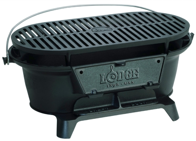 Lodge 9in. X 17in. Hibachi Style Charcoal Grill L410