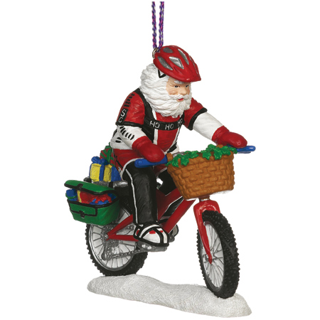 Outside Inside 148658 Ornaments Mountain Bike Santa