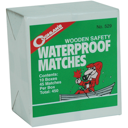 159026 Waterproof Matches 10 Boxes