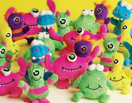 Shopzeus USA zeusd1TOYC2169177 Plush Lovable Monstersapprox. 4 Inch 12 PKG
